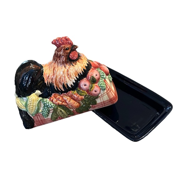 Tracy Porter Ceramic Butter Dish Covered Dish Stonehouse Farm Collection - Picture 5 of 5